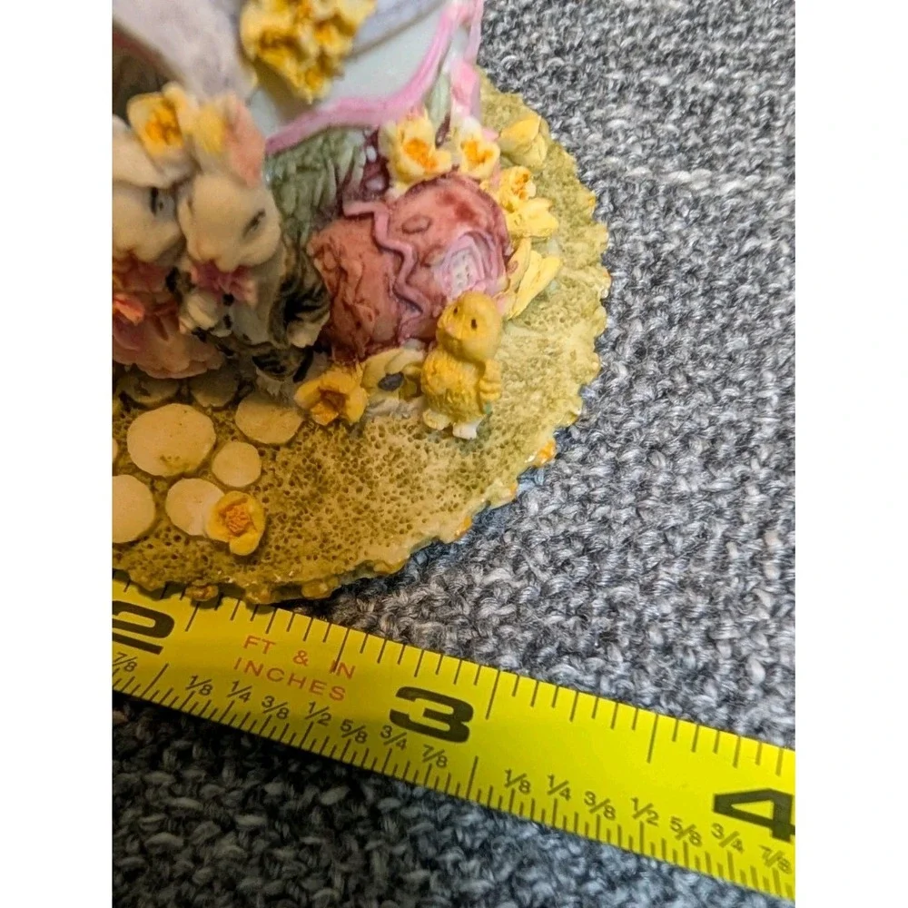 Easter Bunny Castle Figurine Resin 5